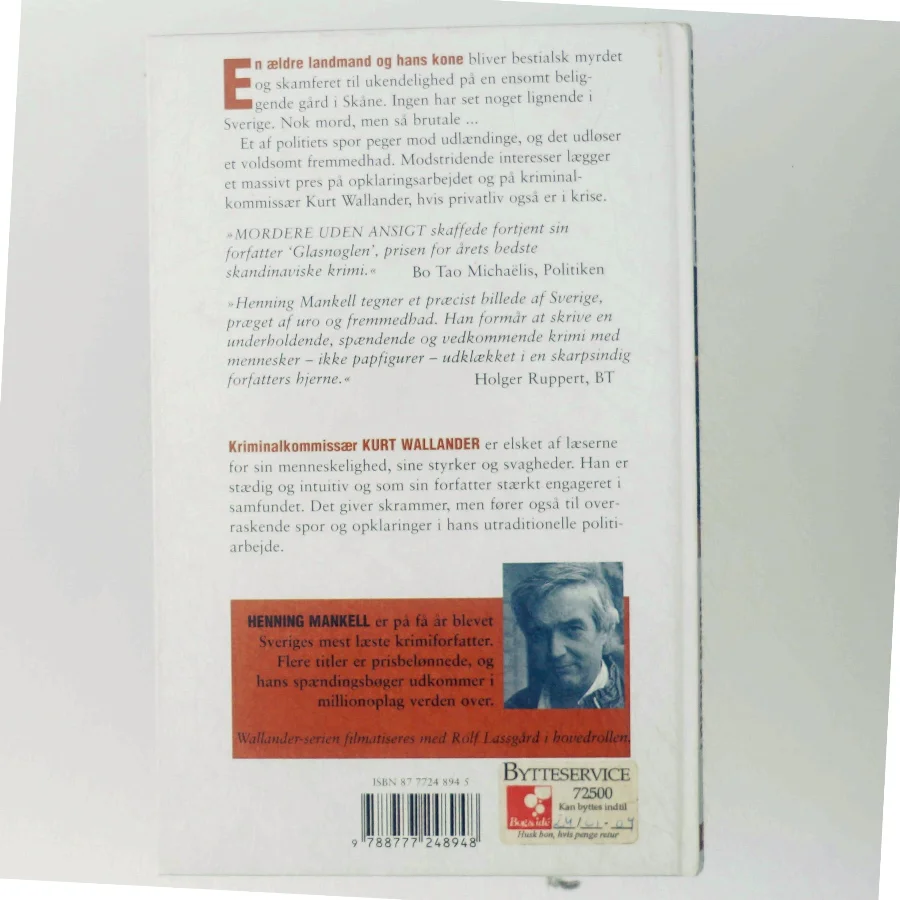 Mordere uden ansigt af Henning Mankell (Bog)