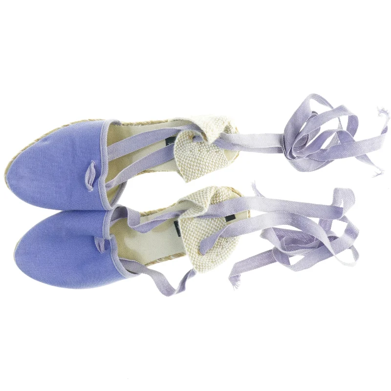 Espadrillos til damer med snører (str. 37)