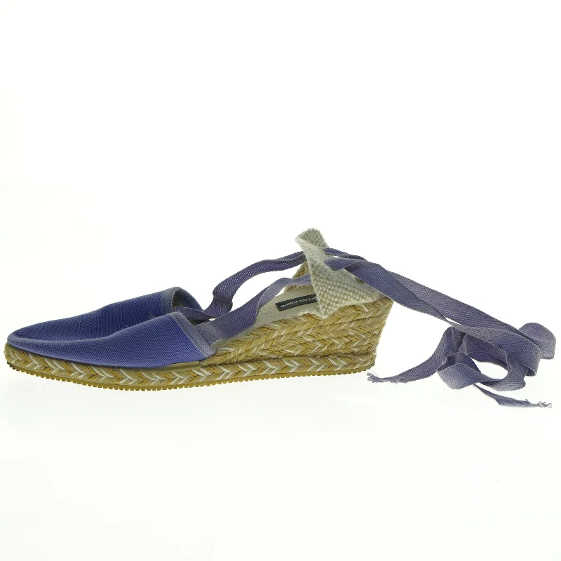 Espadrillos til damer med snører (str. 37)