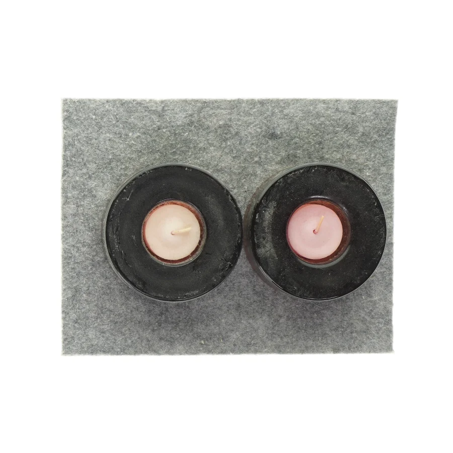 Stearinlys (2 stk.) fra Ukendt (str. HØ: 4,5x10cm)