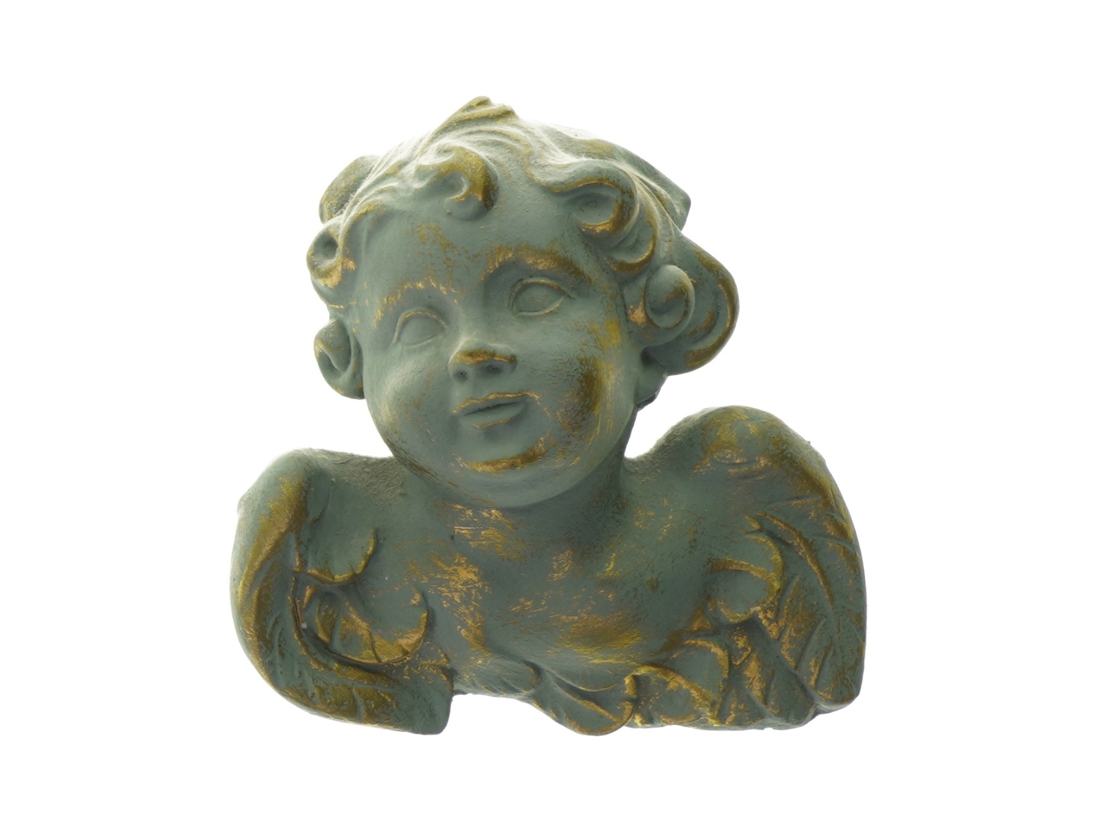 Dekorativ englefigur fra Ukendt (str. LBH: 17x19x6cm)