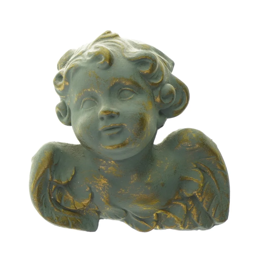 Dekorativ englefigur fra Ukendt (str. LBH: 17x19x6cm)