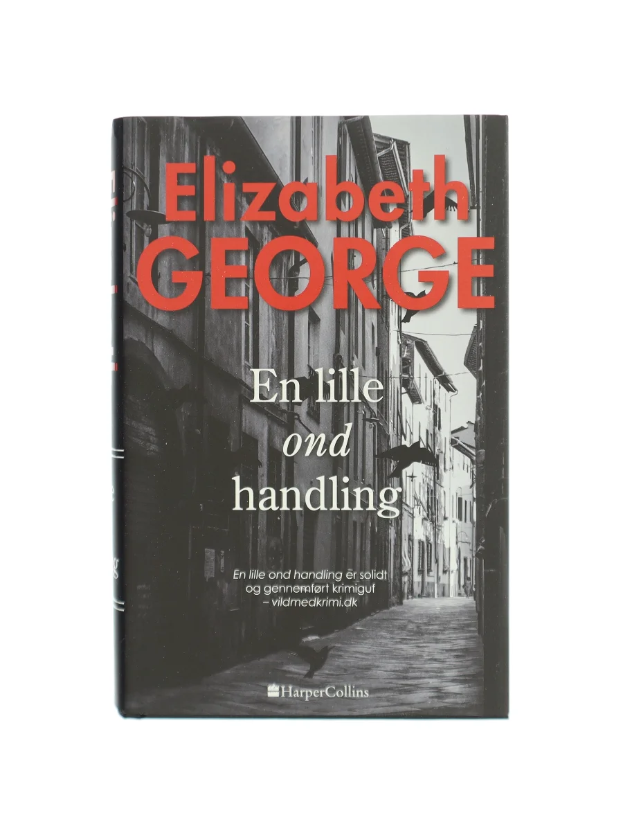 Forsiden af En lille ond handling (Just One Evil Act) af Elizabeth George