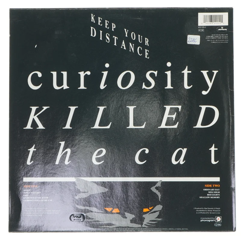Vinyl plade: Curiosity Killed the Cat - Keep Your Distance