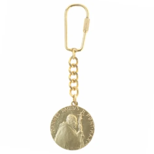 Nøglering med Paven (str. 12 x 3,6 cm)