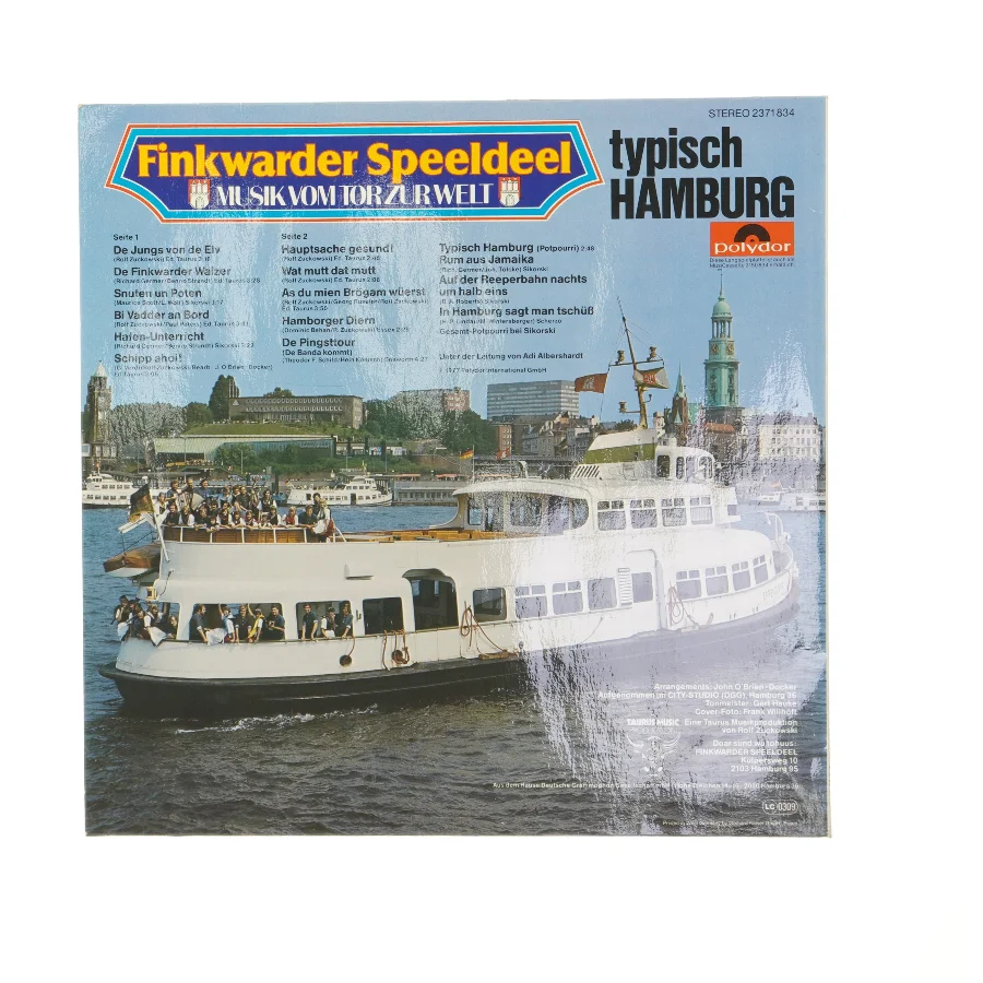 Finkwarder Speeldeel typisch Hamburg LP fra Polydor