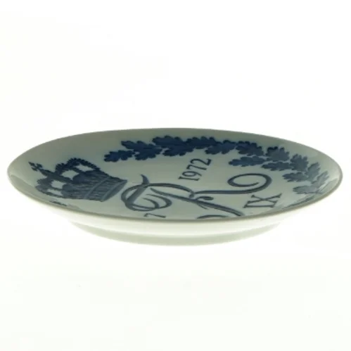 Tallerken jubilæum 1947-1972 Frederik IX fra Royal Copenhagen (str. Diameter 18 cm)