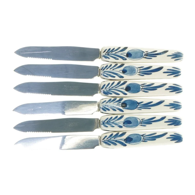 Dekorerede smørrebrødsknive (str. 15,5 cm)