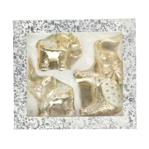 Dekorative elefantfigurer fra Almina (str. LBH: 10,5x9x20cm og 15x6x12cm og 24x10x18cm)