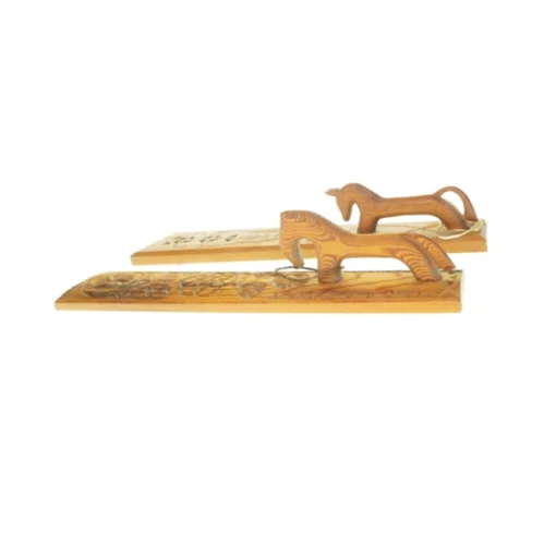 2 dekorations bræt (str. LB: 58x13 og 62x15)