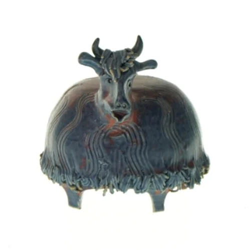 Dekorativ ko figur (str. HØ: 10x10 cm)