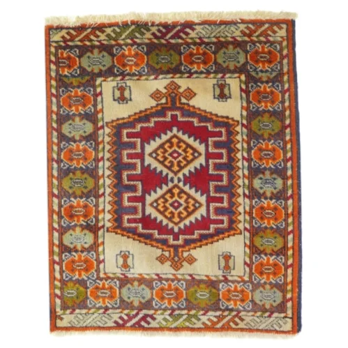 ægte Tæppe med mønster  (str. LB: 80x65cm)