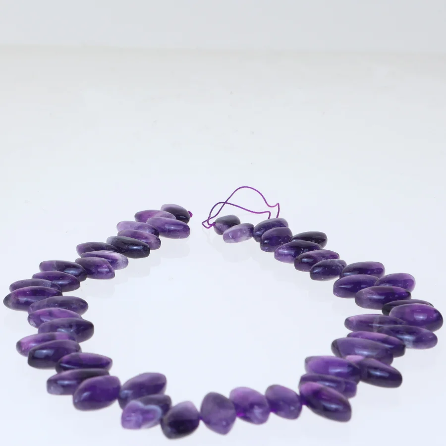 Lilla perlekæde i sten 40 cm (str. 40 cm)