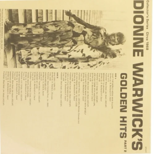 Dionne Warwick's Golden Hits Part 2 LP