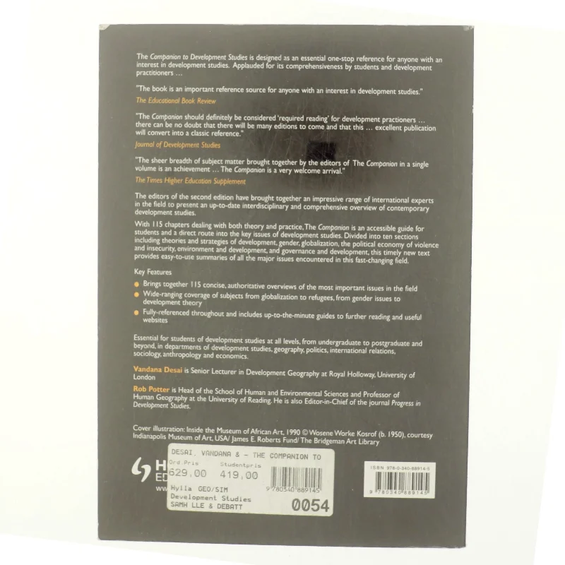 The companion to development studies (Bog)