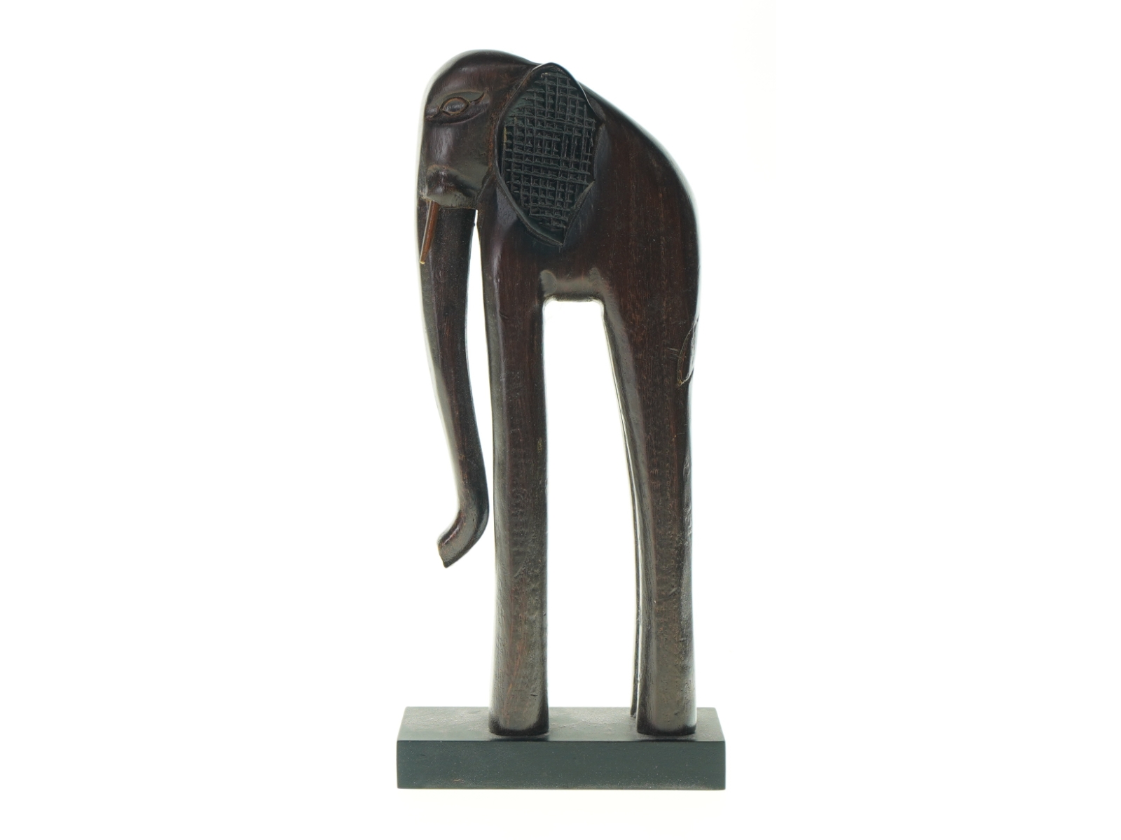 Dekorativ elefantfigur (str. LBH:16,5x9x37cm)