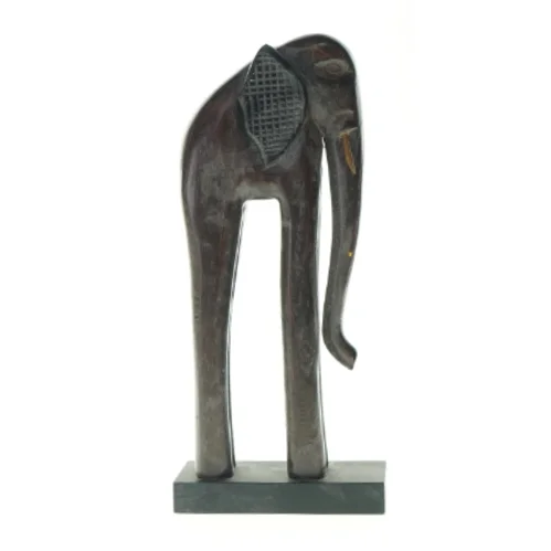 Dekorativ elefantfigur (str. LBH:16,5x9x37cm)