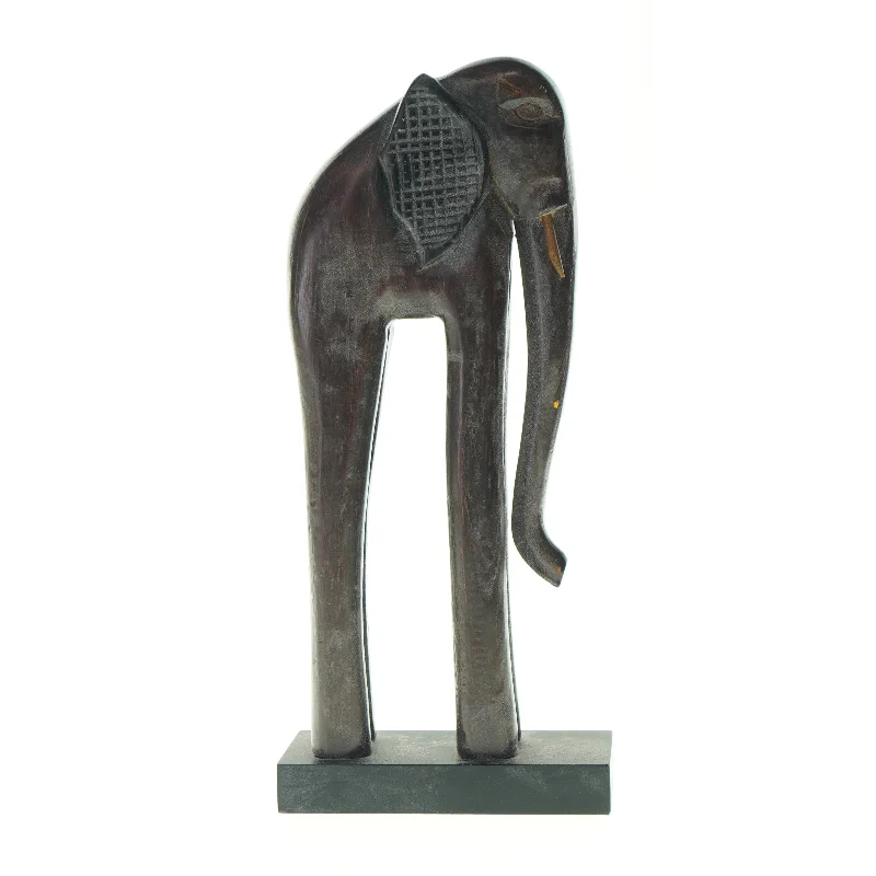 Dekorativ elefantfigur (str. LBH:16,5x9x37cm)
