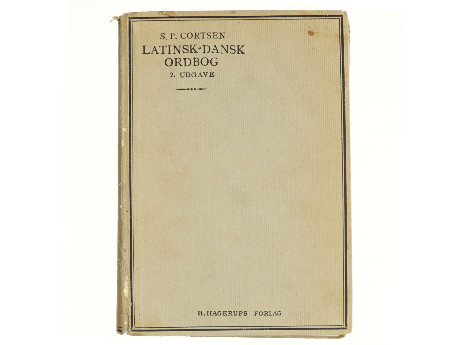 Latinsk-dansk ordbog af S.P.Cortsen