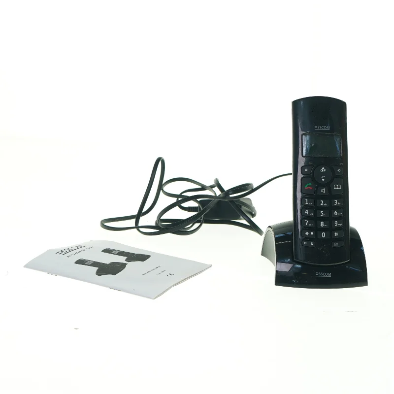 Trådløs telefon fra Esscom (str. 17,5 x 8,5 cm)