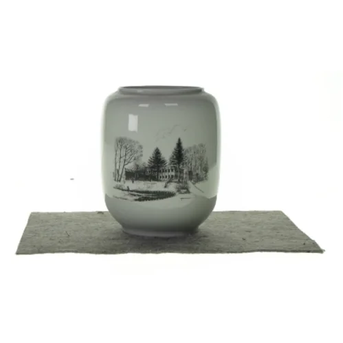 Vase med print  (str. HØ:23x13,5cm)