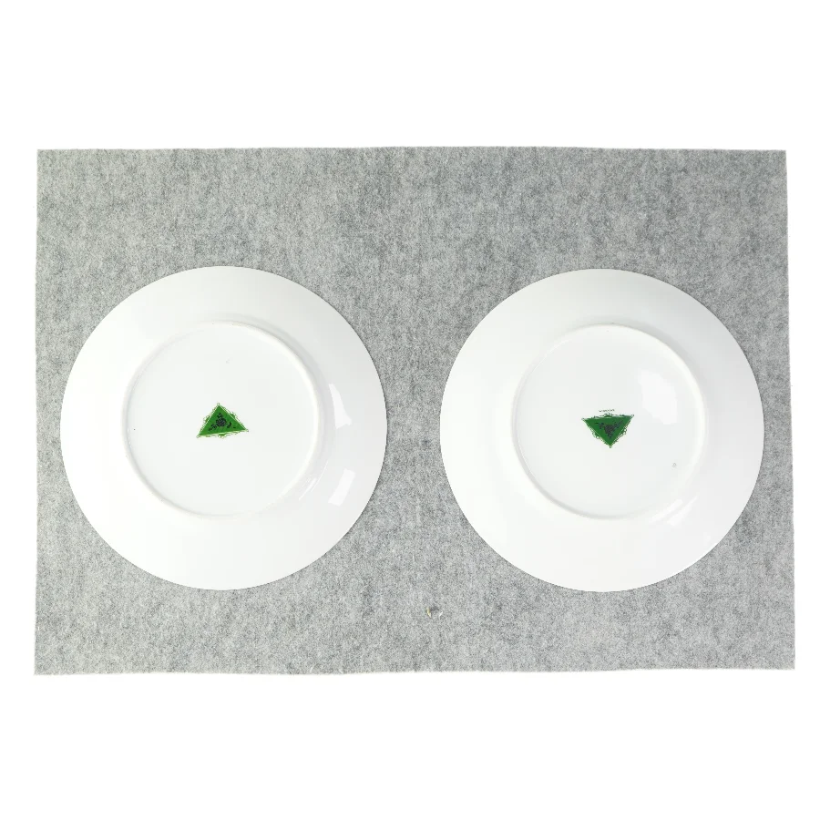 Tallerkener med blomstermønster fra Bavaria (str. Ø:26,5cm)