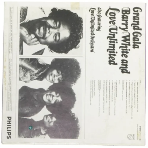 Barry White and Love Unlimited Grand Gala LP fra Philips