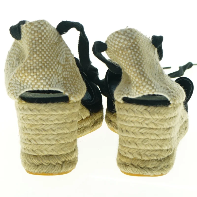 Espadrillos til damer med snørrebånd (str. 37)