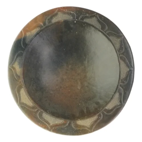 Stort dekorations fad fra Sasak Pottery (str. Ø: 41 cm)