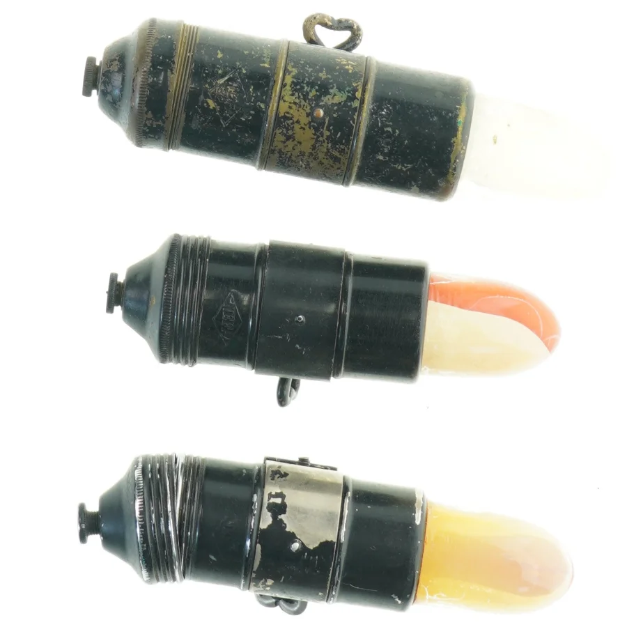 Gamle fiske-flyde lokkemadere fra Nefa (str. 15 cm)