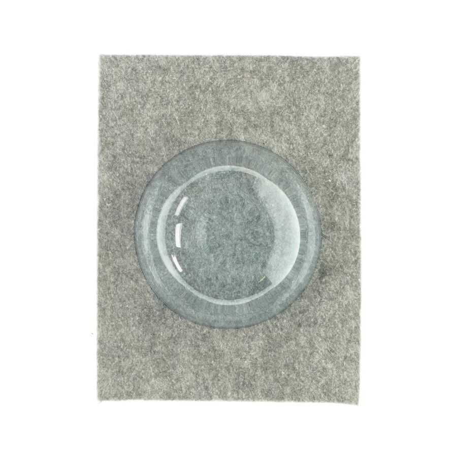 Skål i blåt glas (str. HØ: 5x13 cm)