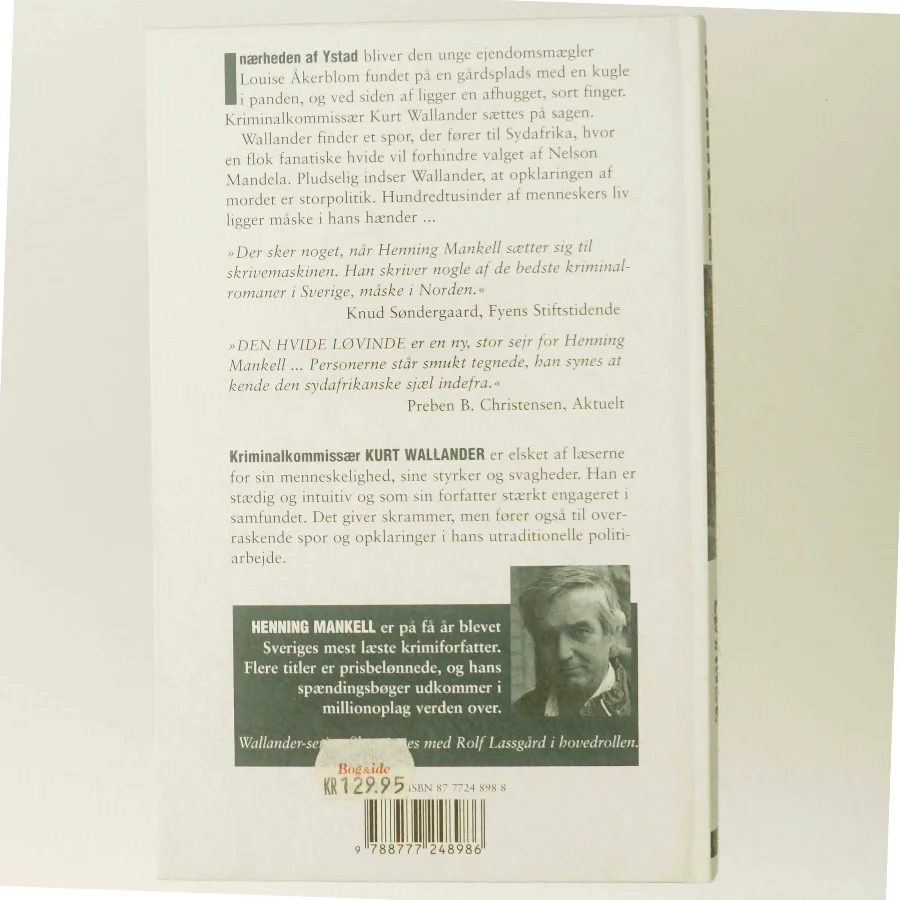 Den hvide løvinde af Henning Mankell (Bog)