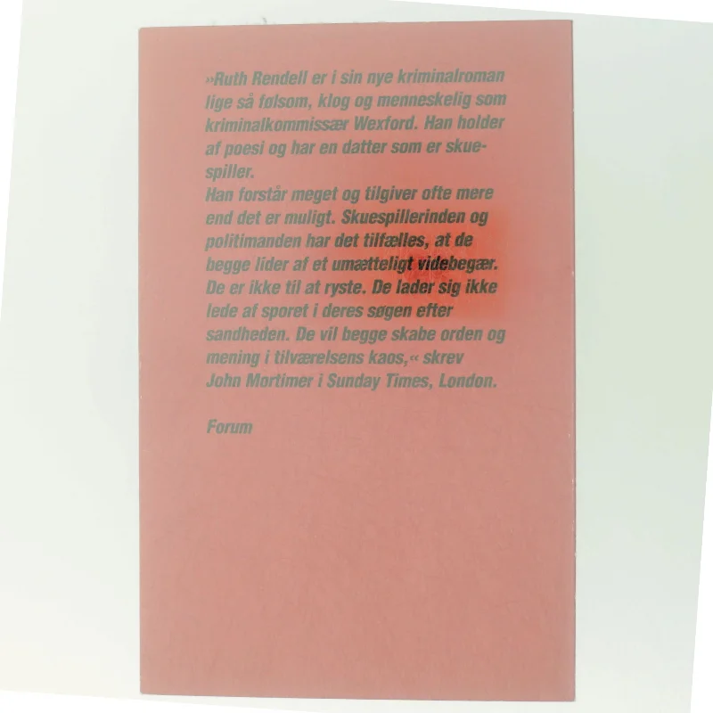 Ruth Rendell, kys ikke kanonérens datter