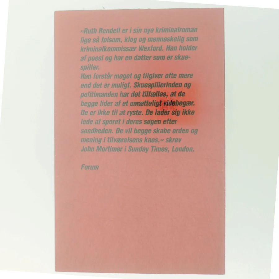 Ruth Rendell, kys ikke kanonérens datter