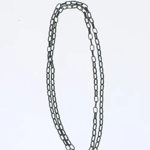 Grøn dekorationskæde 90 cm (str. 90 cm)