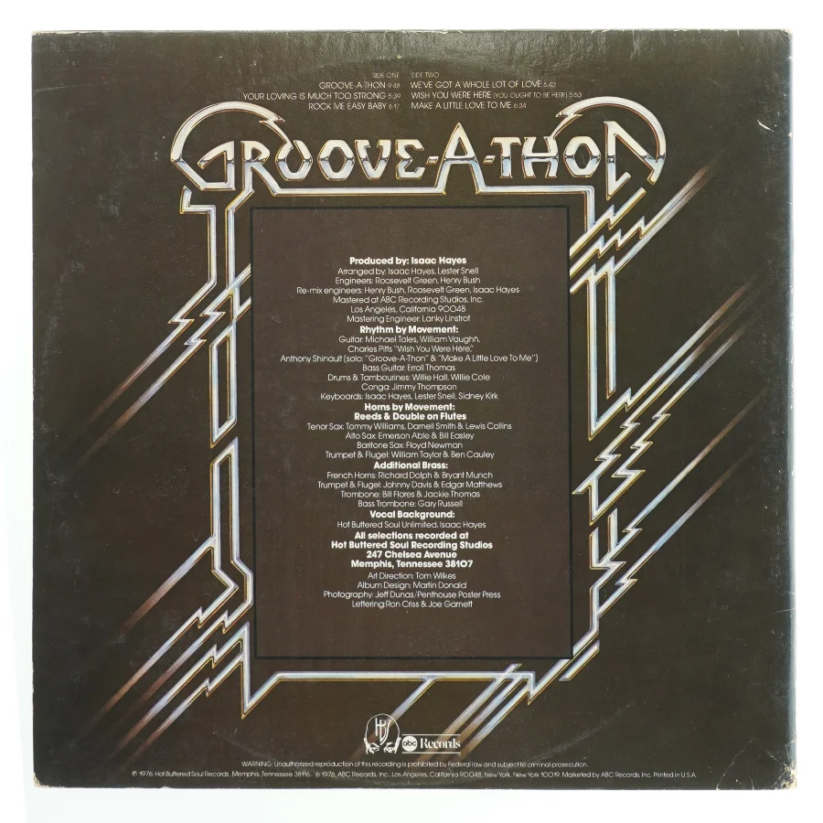 Isaac Hayes Groove-A-Thon LP