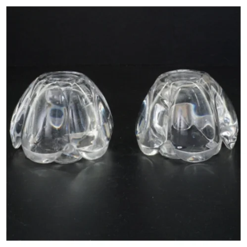 Gennemsigtige glaslyseholdere (str. 7 x 9 komma 5 cm)