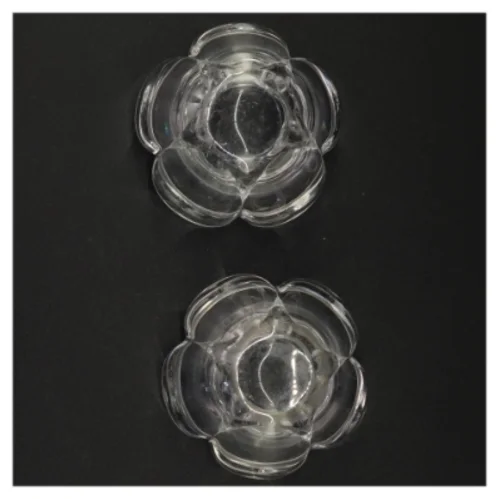 Gennemsigtige glaslyseholdere (str. 7 x 9 komma 5 cm)