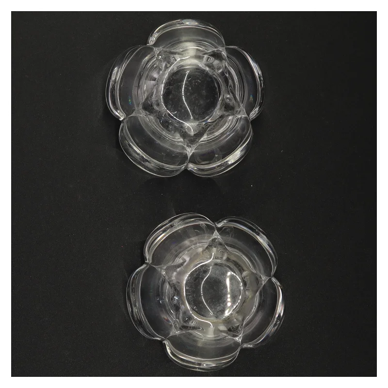 Gennemsigtige glaslyseholdere (str. 7 x 9 komma 5 cm)