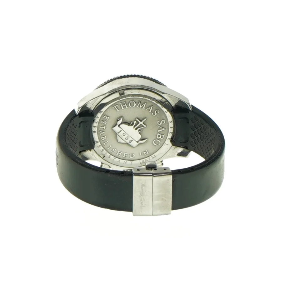 Ur med læderrem fra Thomas Sabo (str. LB: 10x5,5cm)