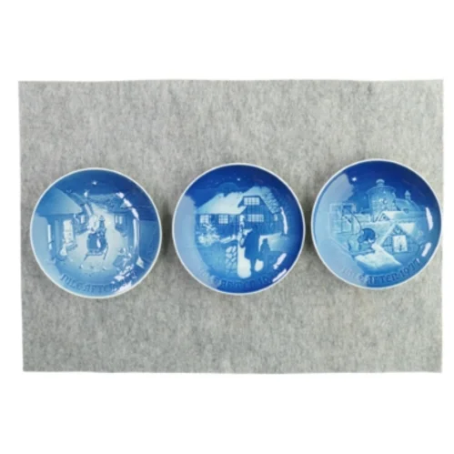 Tallerkner med mønster (3 stk.) fra BogG (str. Ø:20cm)