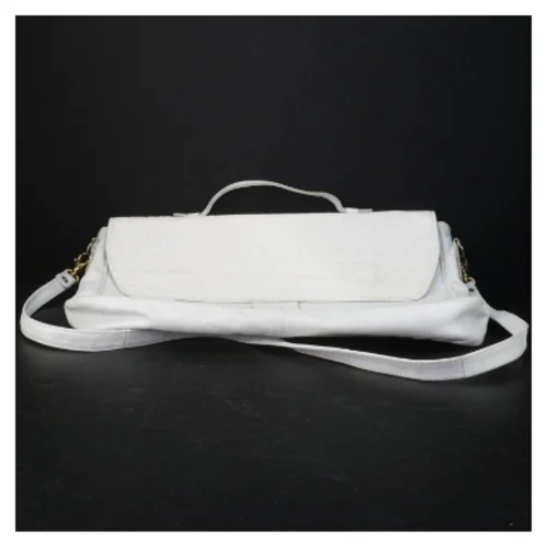 Hvid skuldertaske (str. 41 x 28 cm)