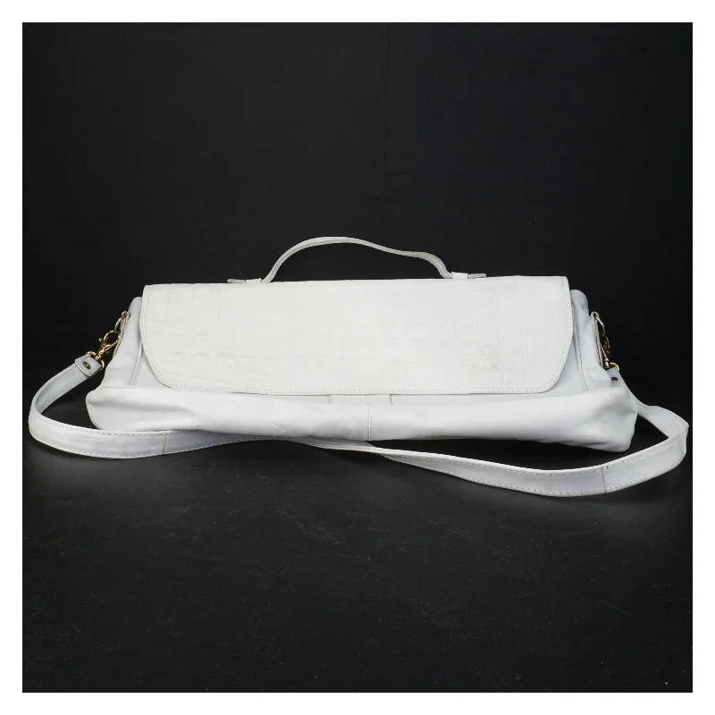 Hvid skuldertaske (str. 41 x 28 cm)