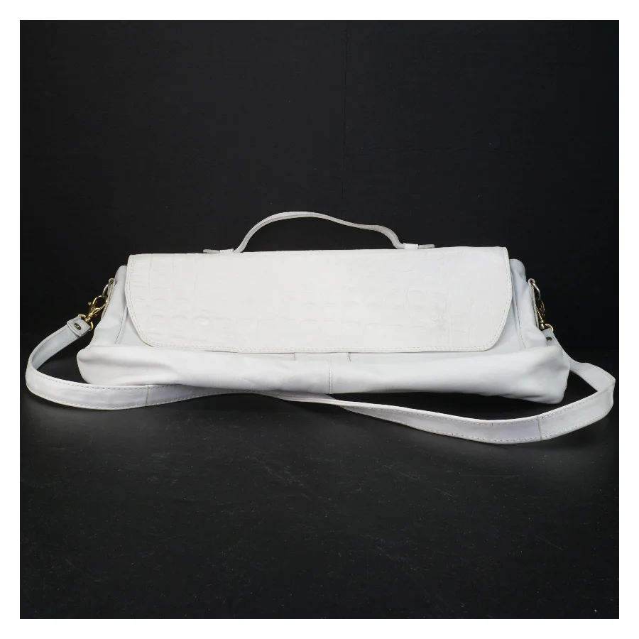 Hvid skuldertaske (str. 41 x 28 cm)