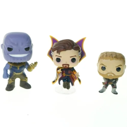 Funko pop fihutet - 3stk fra Marvel (str. 9 x 6 cm)