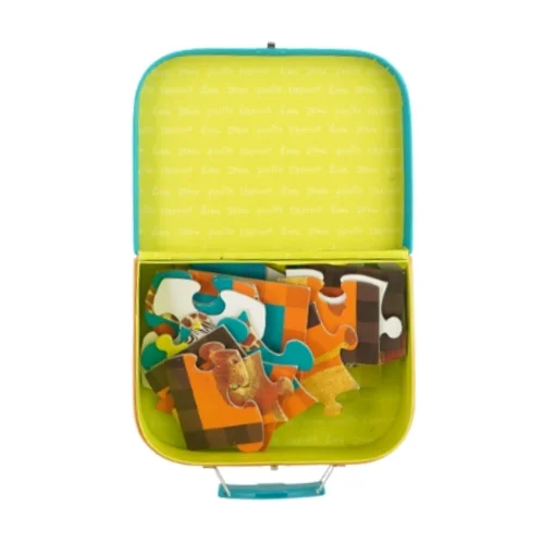 Kuffert med puslespil i fra Crocodile Creek