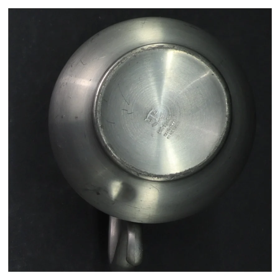 Sølvfarvet vintage kande (str. H. 16 cm)