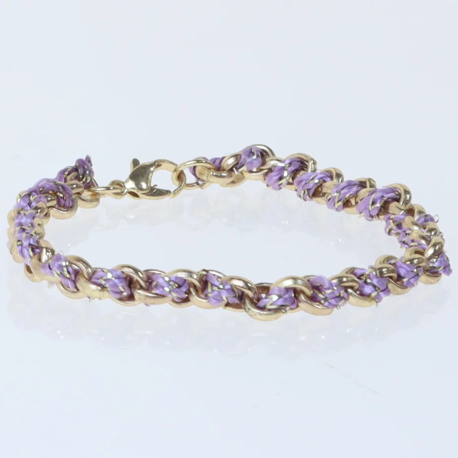 Armbånd med kæder (str. 18 cm)