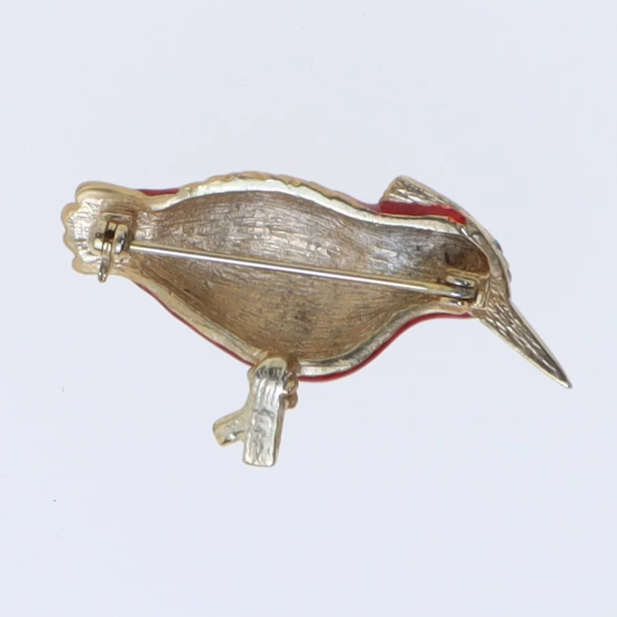 Fugleformet broche (str. 5 cm)