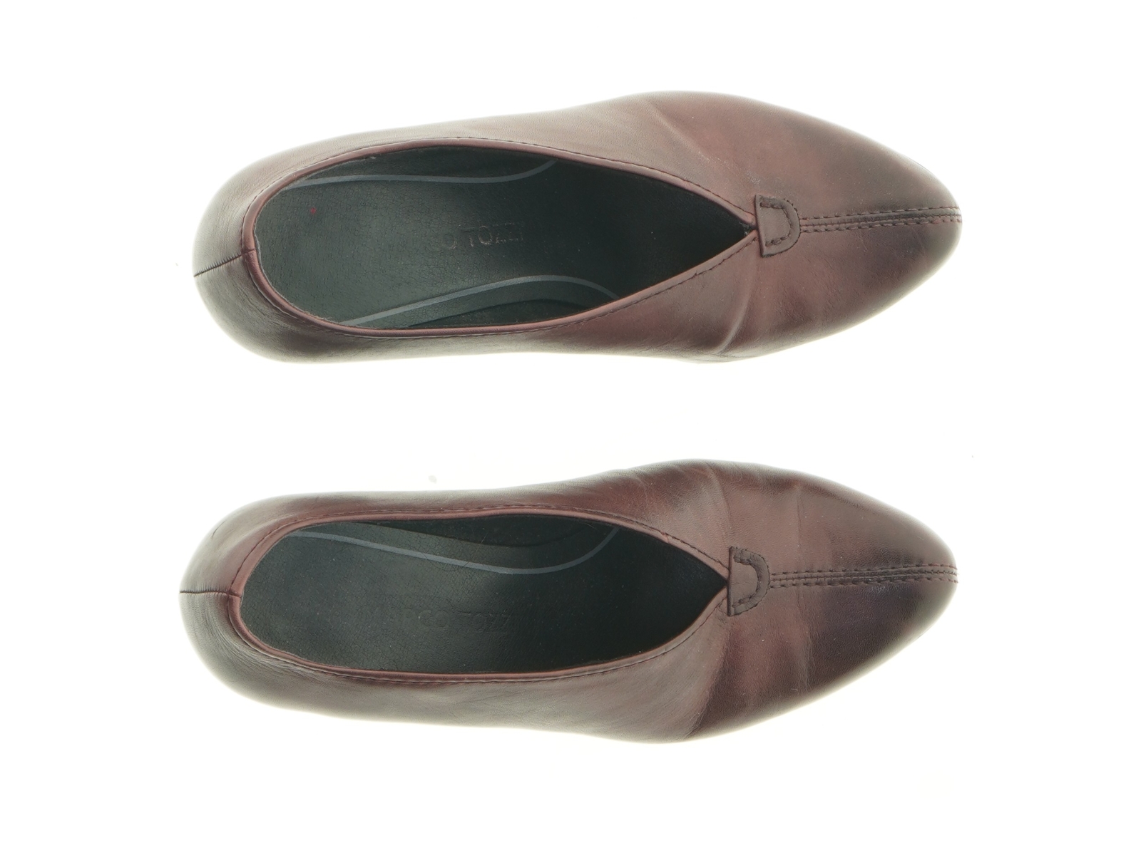 Brune læderpumps